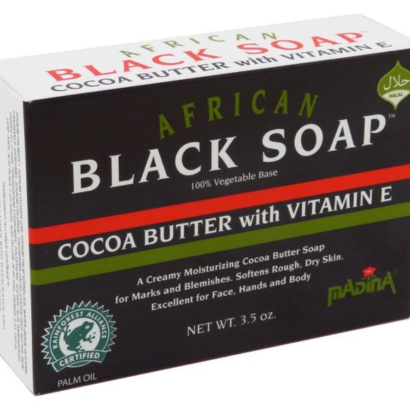 Black Soap Cocoa Butter With Vitamin E - Picture 2 of 2